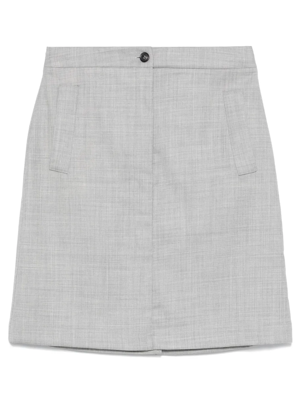 virgin wool mini skirt