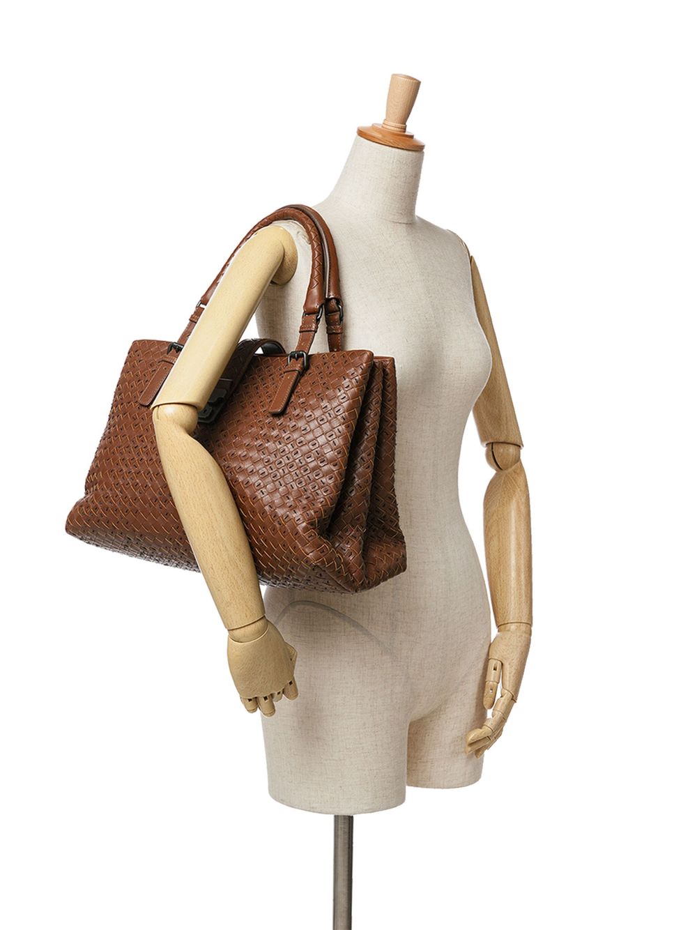 Bottega Veneta Pre-Owned 2010 Limited Edition Large Nappa Intrecciato Roma tote bag - Bruin