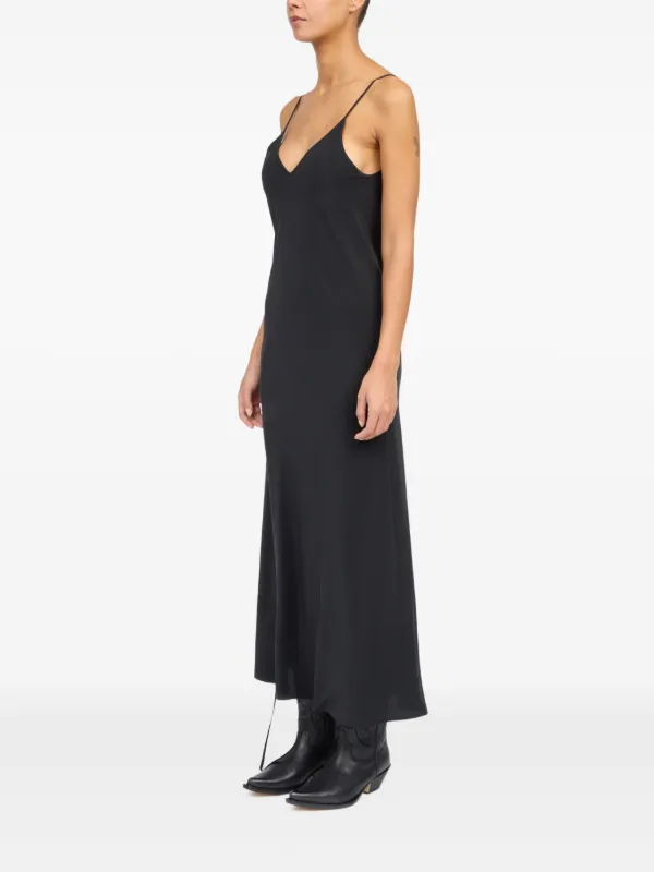 オールインワン・サロペット Mm6 By Maison Margiela Silk Maxi Dress MM6 Maison Margiela Silk Maxi Dress | Black | FARFETCH