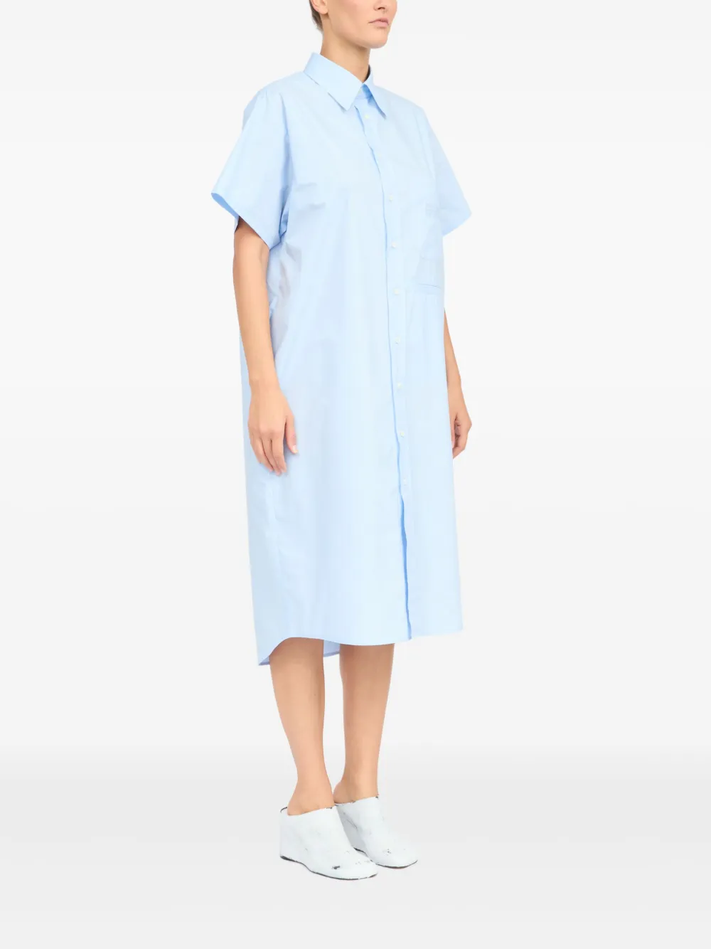 MM6 Maison Margiela Katoenen shirtjurk Blauw