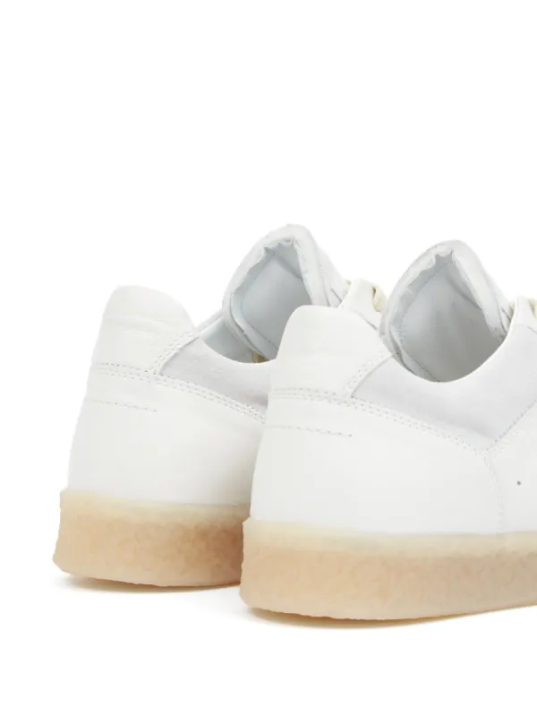 【関税込み】MM6 Maison Margiela ホワイト Court スニーカー MM6 Maison Margiela 6 Court スニーカー | ホワイト | FARFETCH JP