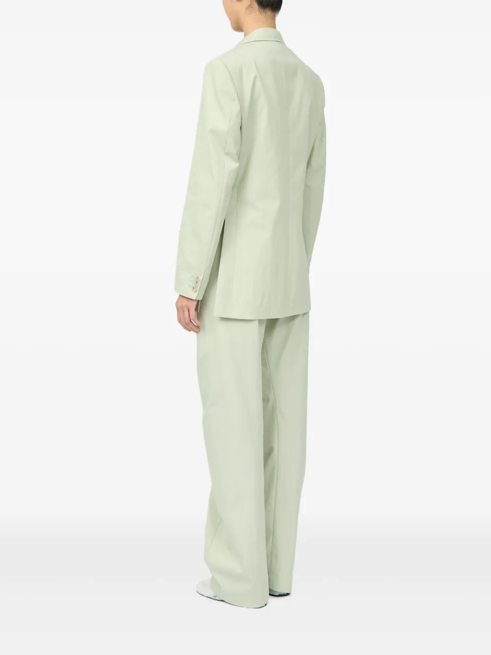 MM6 Maison Margiela Blazer met enkele rij knopen Groen