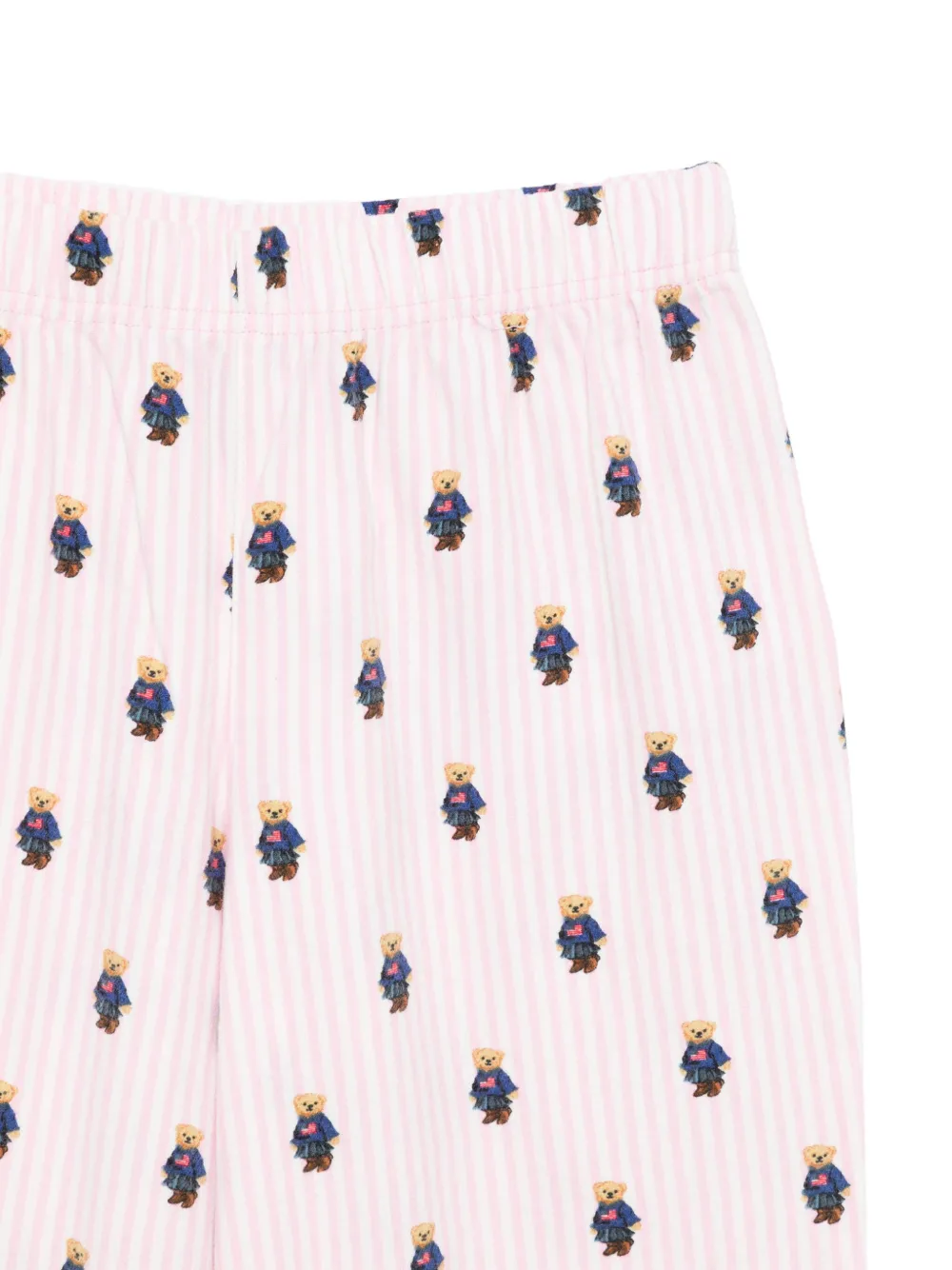 POLO RALPH LAUREN KIDS Polo Bear flanellen pyjama Roze