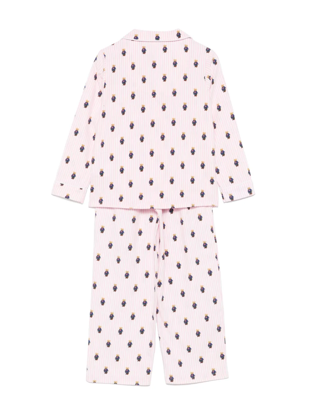 POLO RALPH LAUREN KIDS Polo Bear flanellen pyjama - Roze