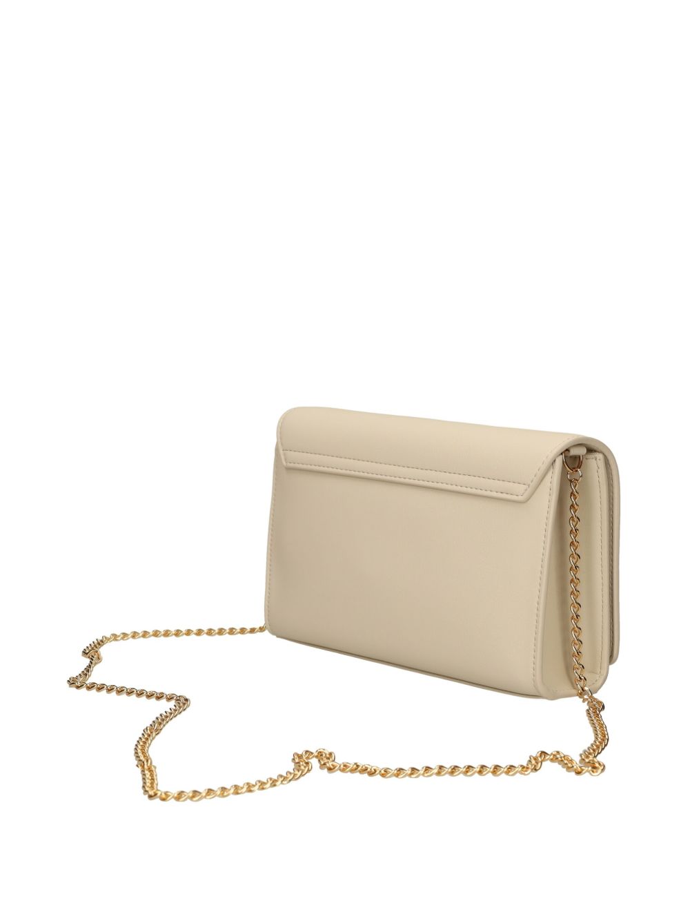 Love Moschino Boekentas met logoplakkaat - Beige