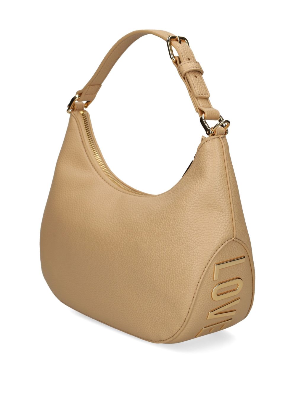 Love Moschino Giant Logo schoudertas - Beige