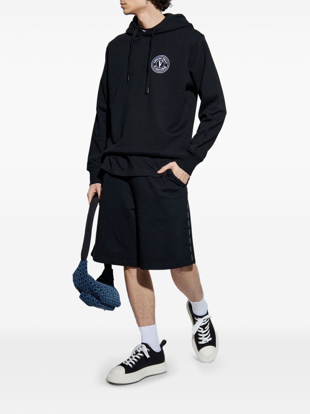 Versace Jeans Couture V-Emblem hoodie - Zwart