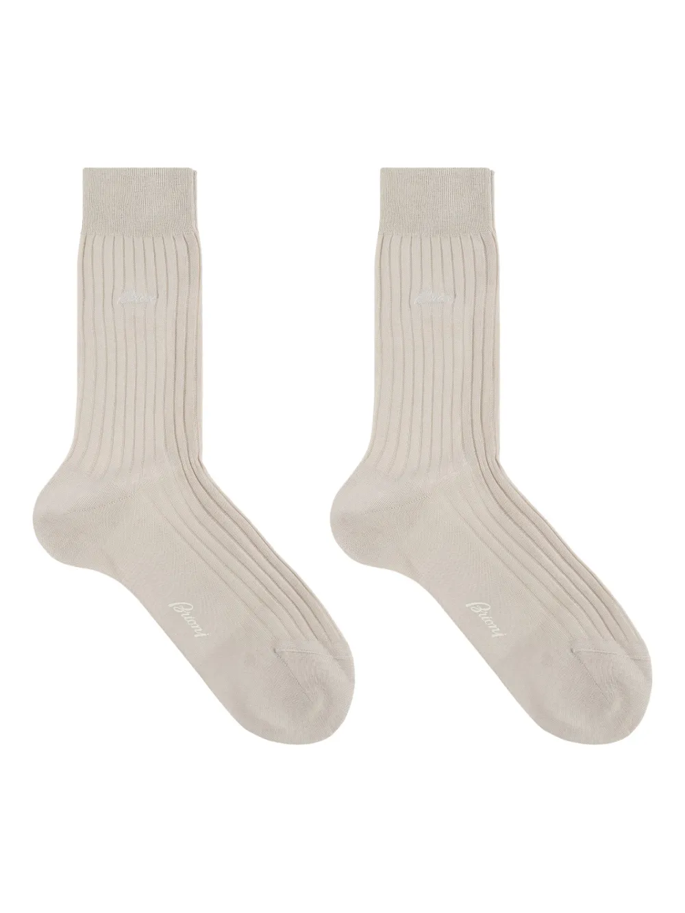 logo-embroidered socks