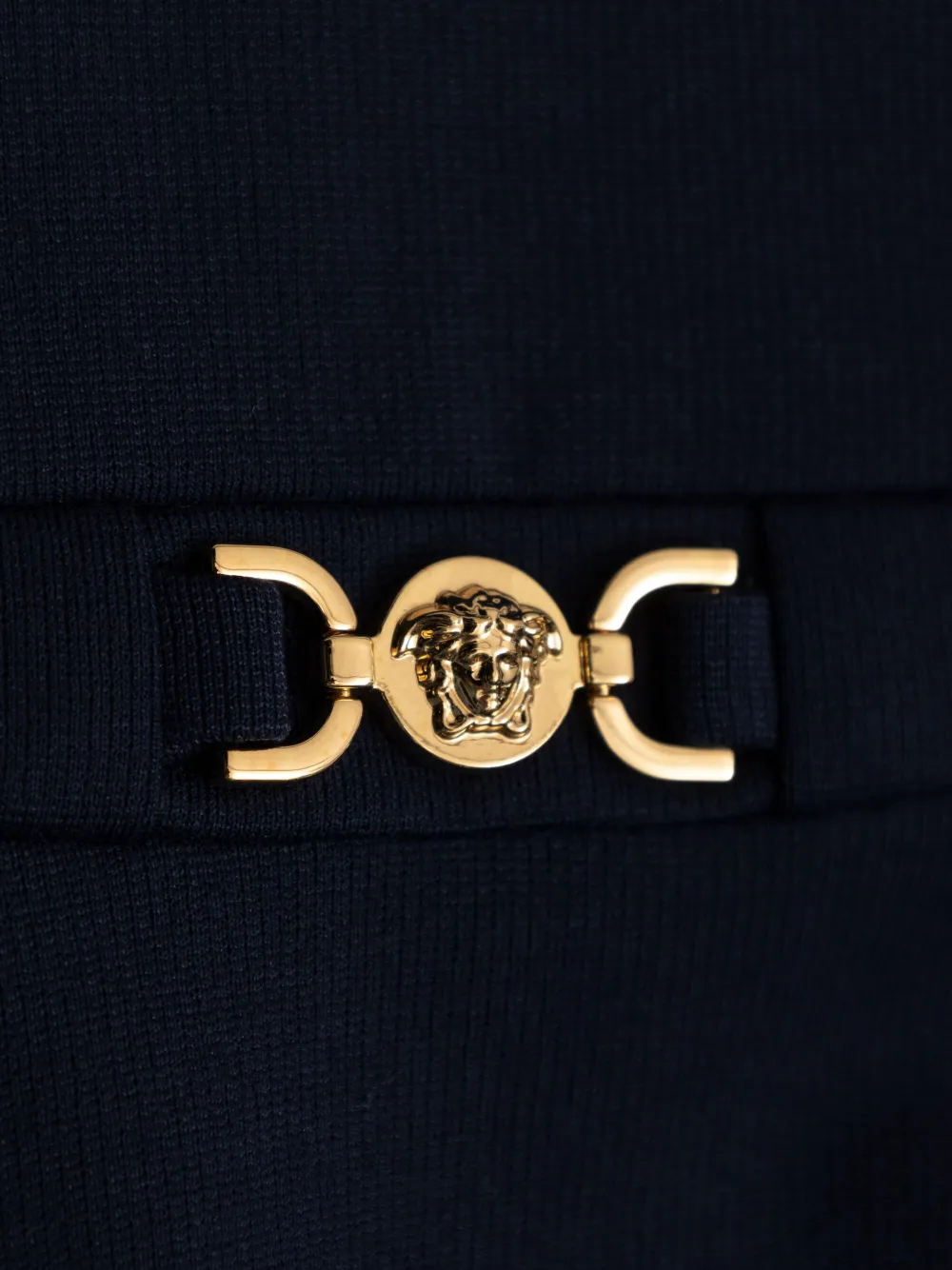 Versace Kids Jurk met Medusa-patroon Blauw