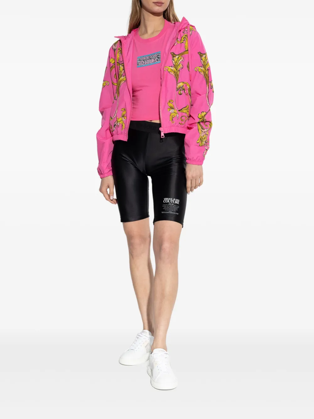 Versace Jeans Couture logo-print shorts - Zwart