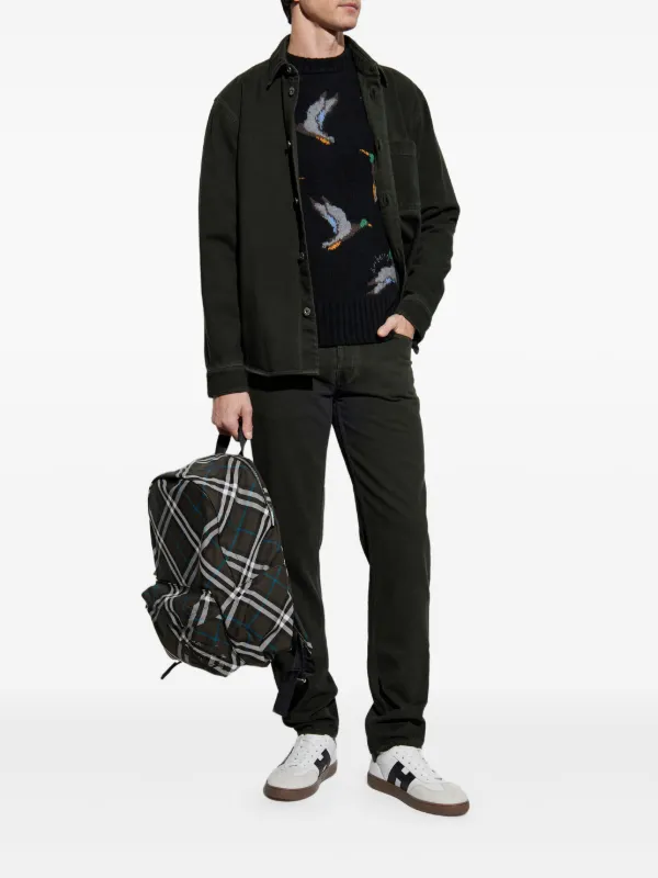 Burberry デニムジャケット | ブラック | FARFETCH JP