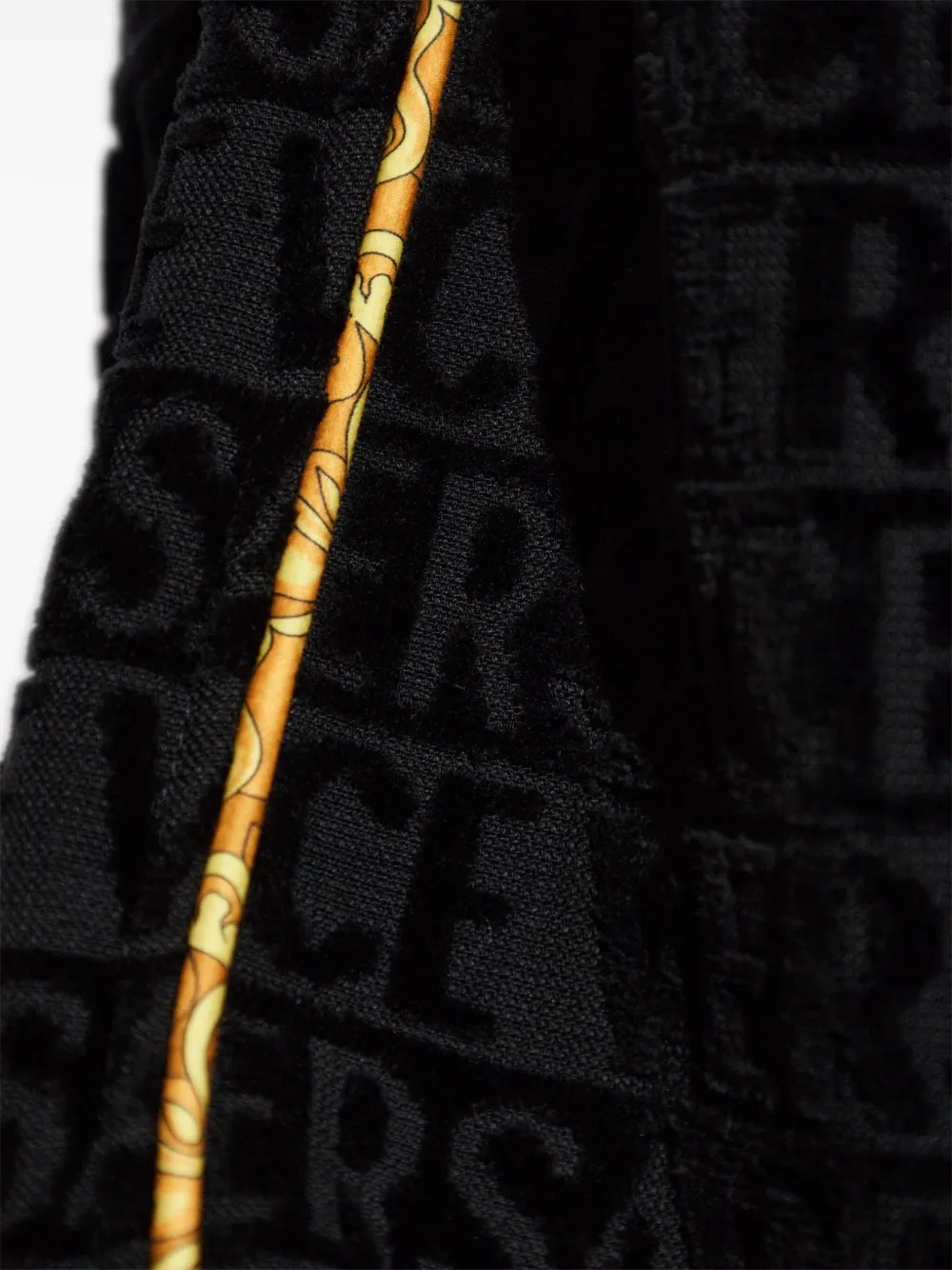 Versace I Love Baroque cropped hoodie Zwart
