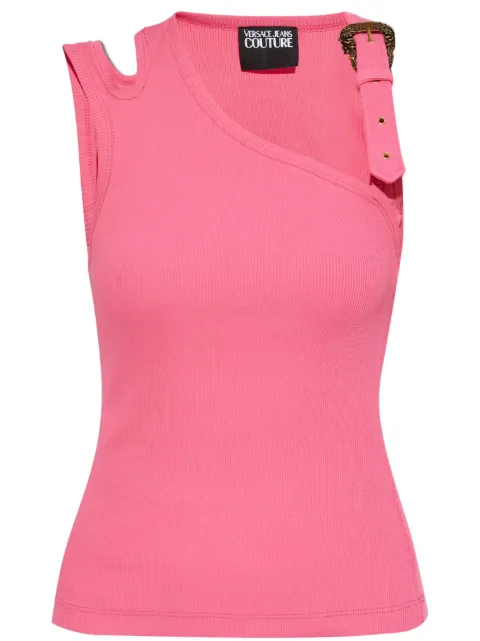 Versace Jeans Couture asymmetric-neck tank top