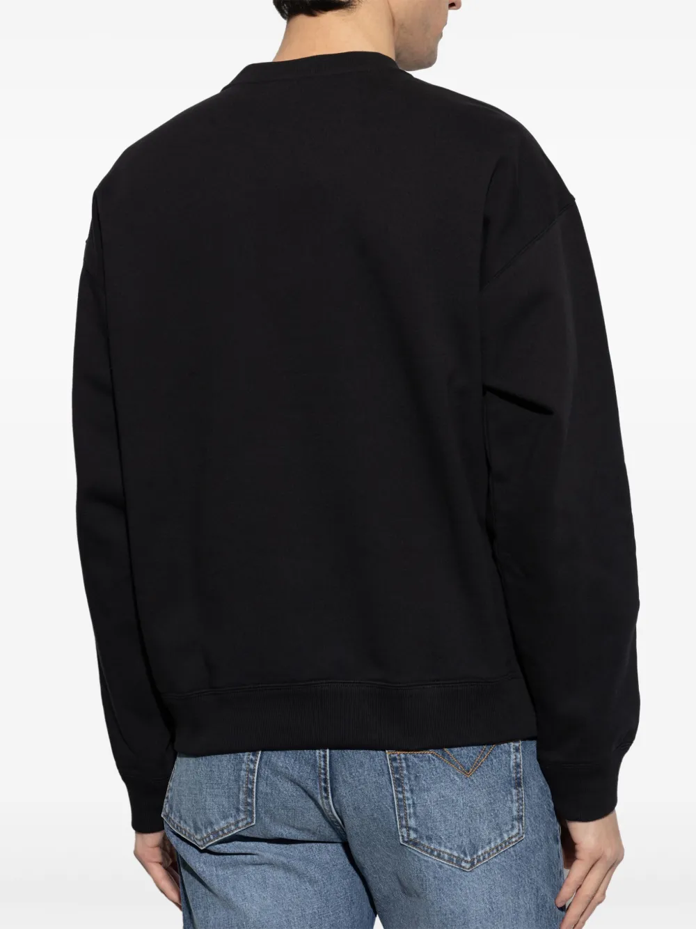 Versace Sweater met veiligheidsspeld Zwart