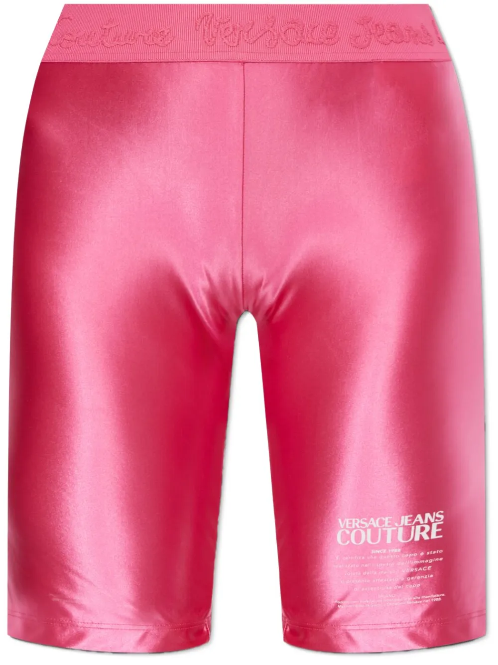 Versace Jeans Couture Shorts met logoprint Roze