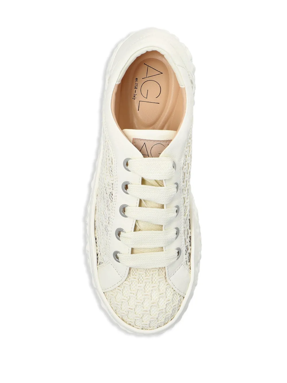 Agl Attilio Giusti Leombruni Panelled Sneakers In Weiss
