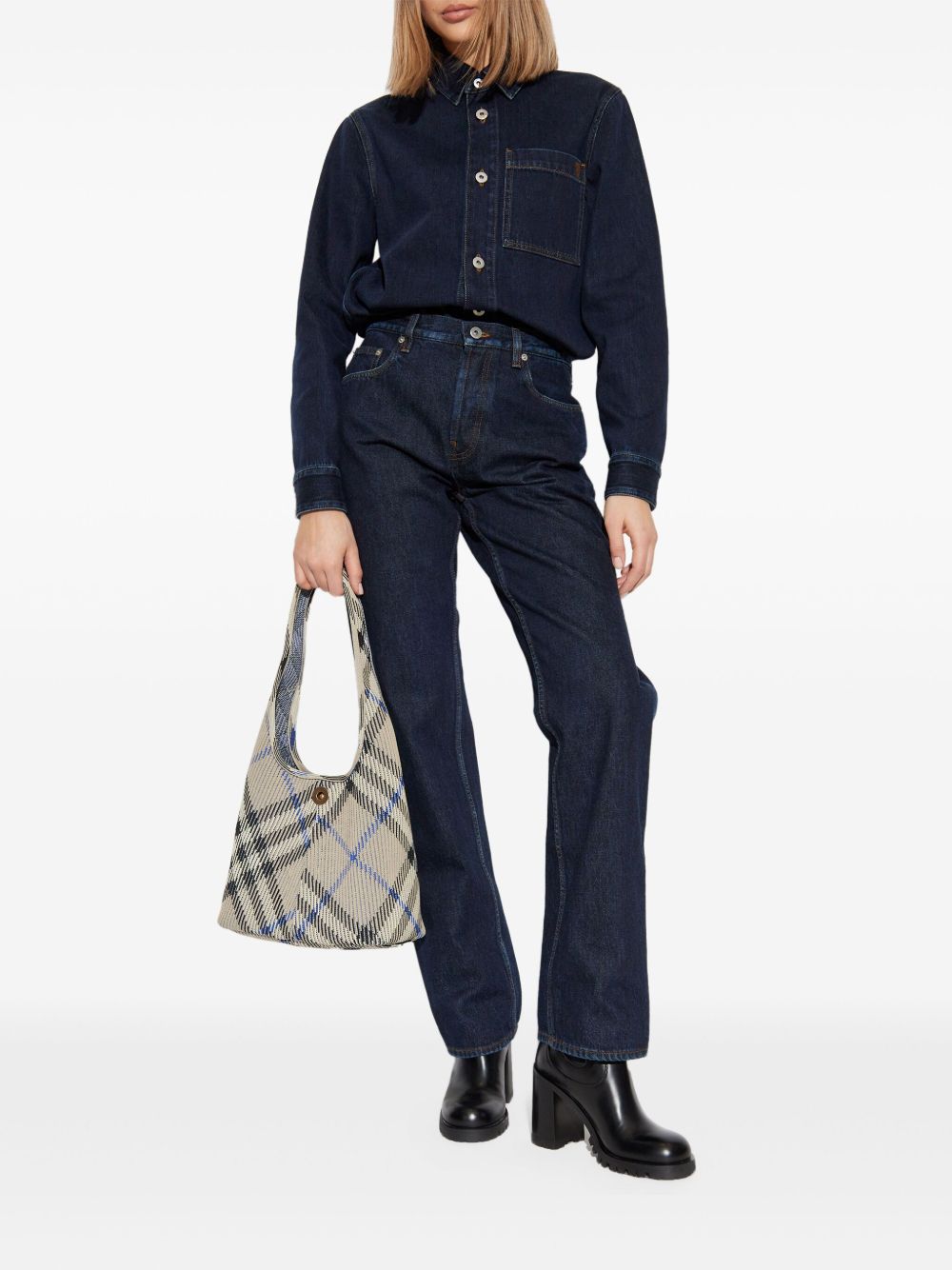 Burberry denim shirt - Blauw