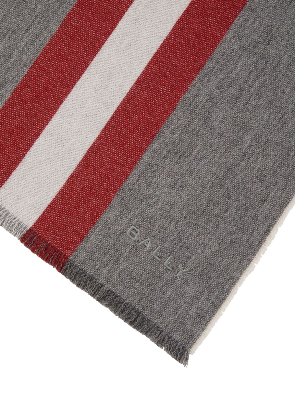 Bally striped scarf - Grijs