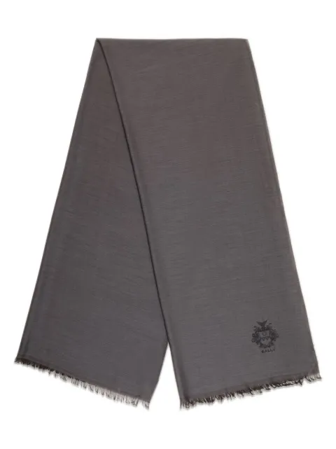 Bally logo-embroidered scarf
