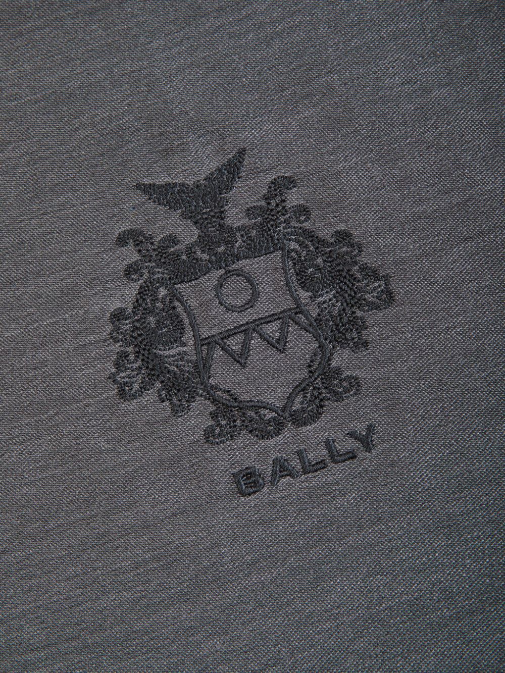 Bally logo-embroidered scarf - Grijs