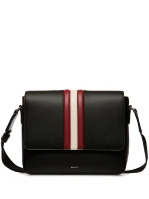 Bally ストライプ ショルダーバッグ | ブラック | FARFETCH JP