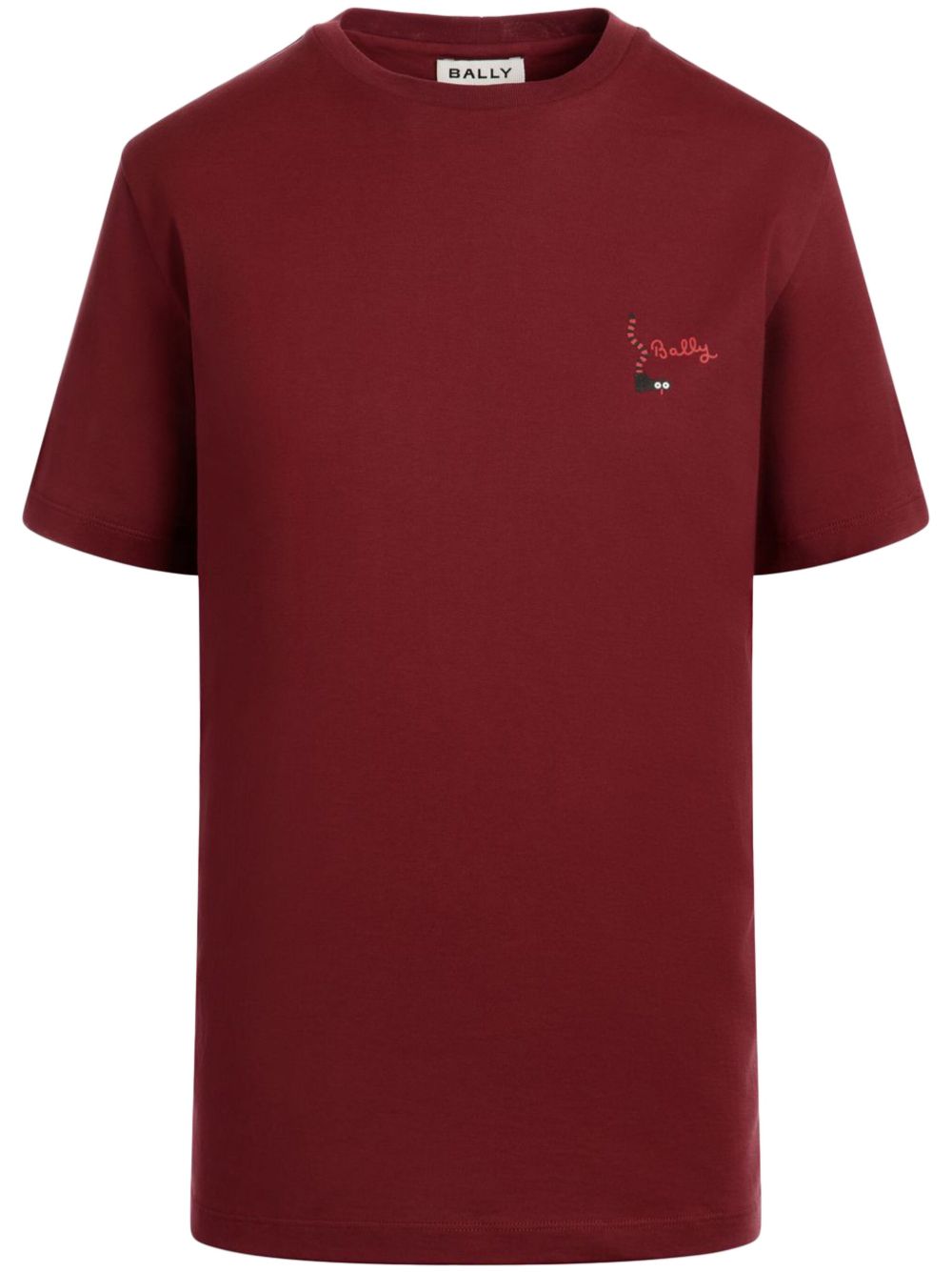 Bally T-shirt van biologisch katoen Rood