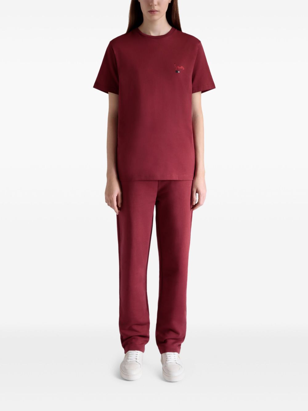 Bally organic-cotton T-shirt - Rood