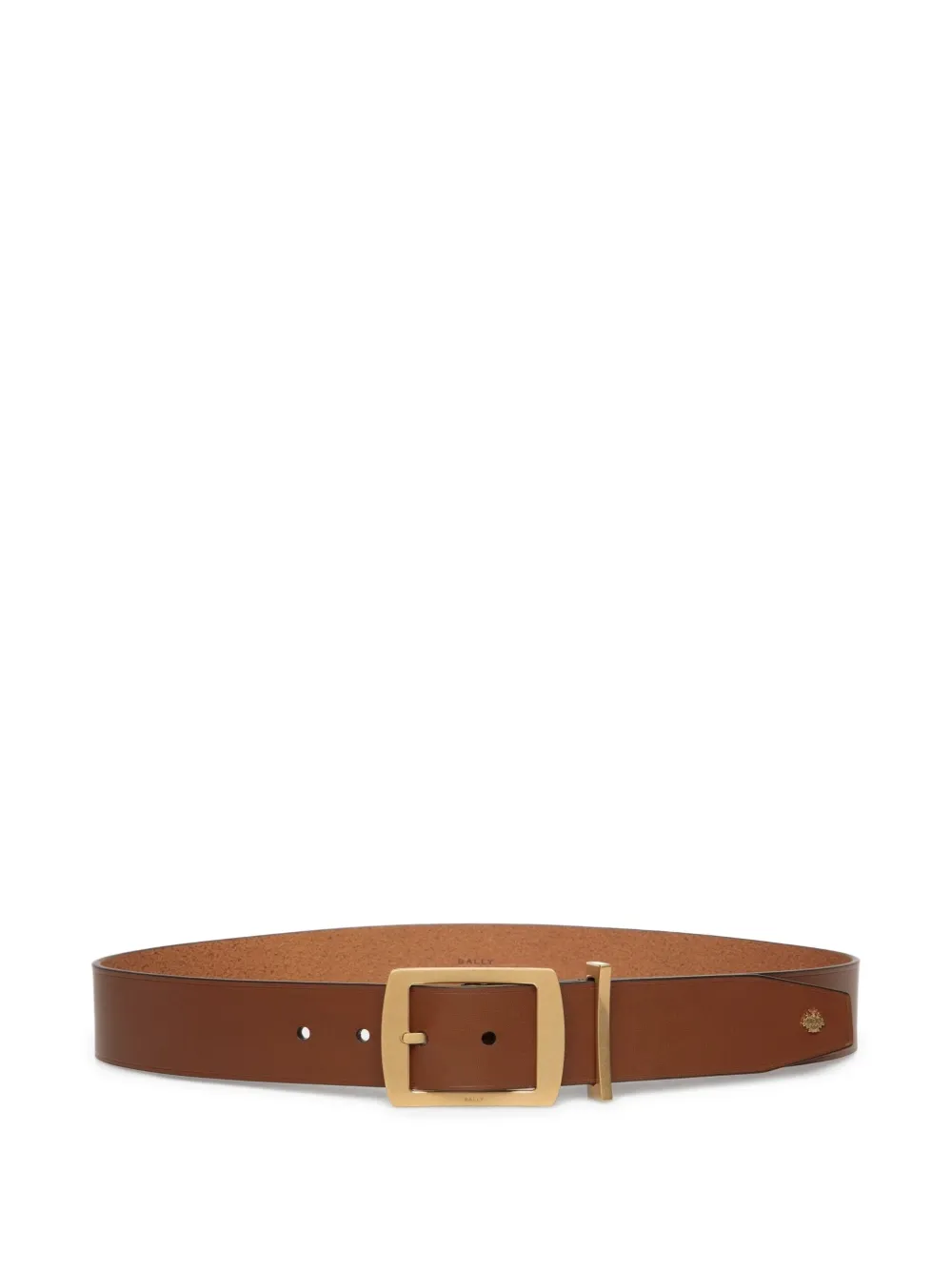 Bally Square-buckle Leather Belt In Brown