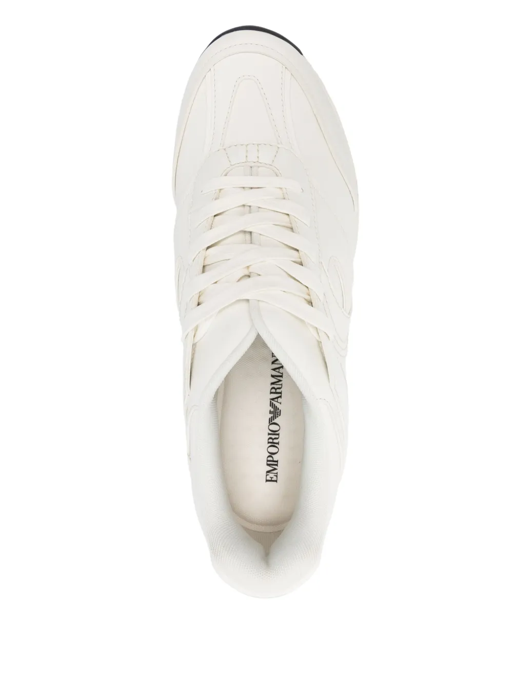 Emporio Armani rubberised-logo sneakers White