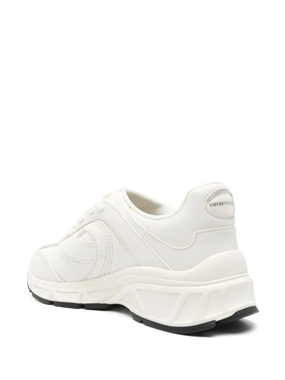 Emporio Armani rubberised-logo sneakers White