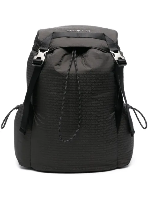 Emporio Armani mochila con logo estampado
