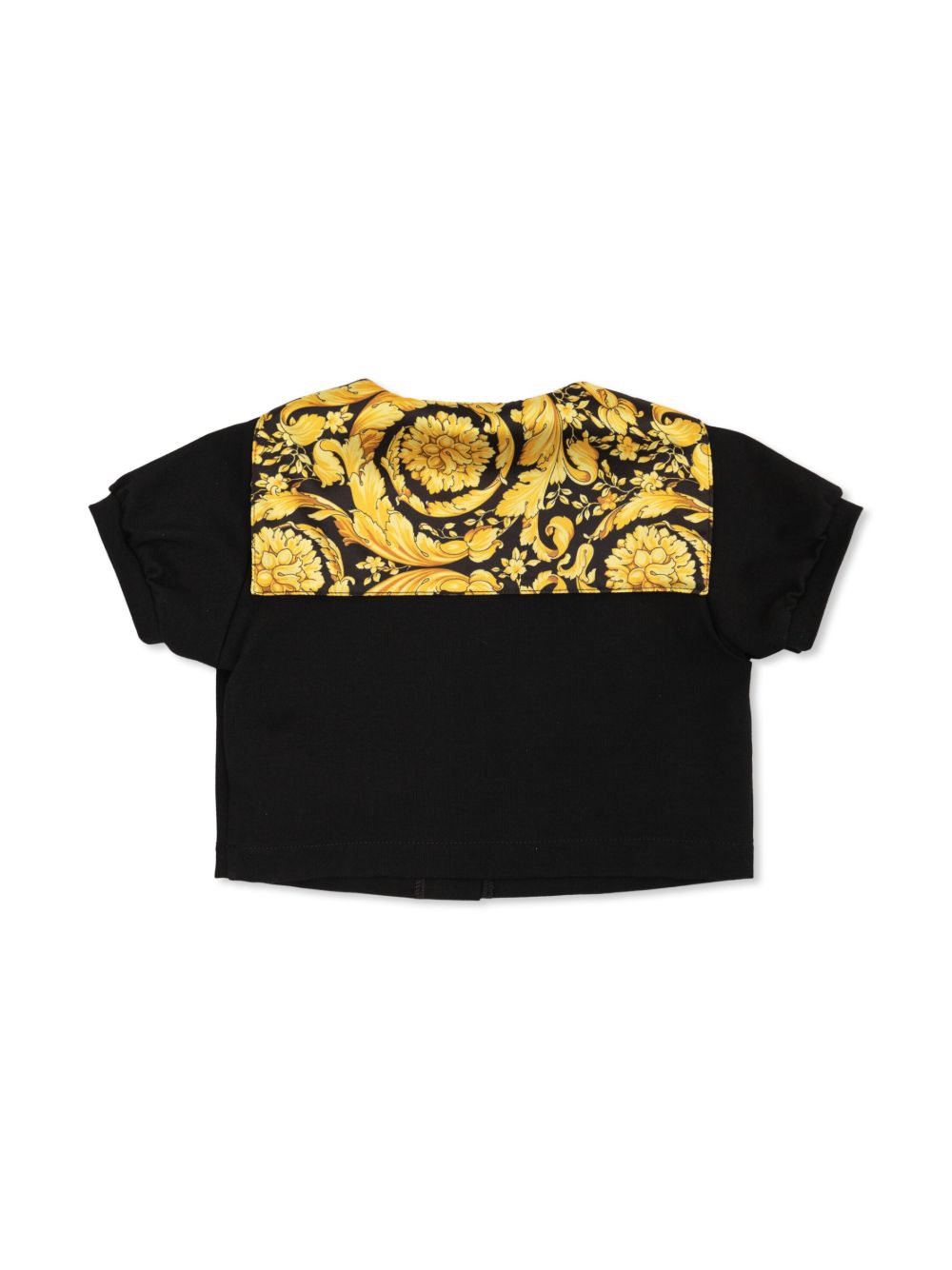 Versace Kids Barocco-motif T-shirt - Zwart