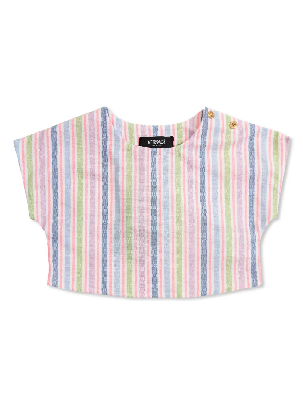 Versace Kids Gestreept shirt Roze