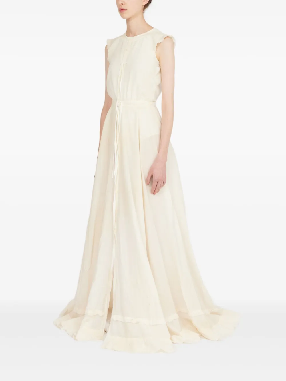 MM6 Maison Margiela Katoenen avondjurk Beige