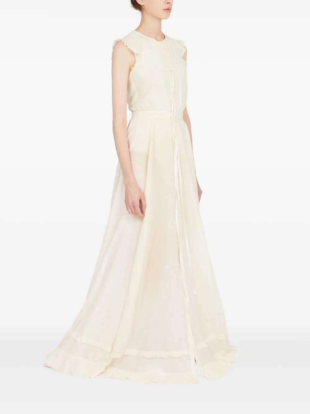 MM6 Maison Margiela Katoenen avondjurk Beige