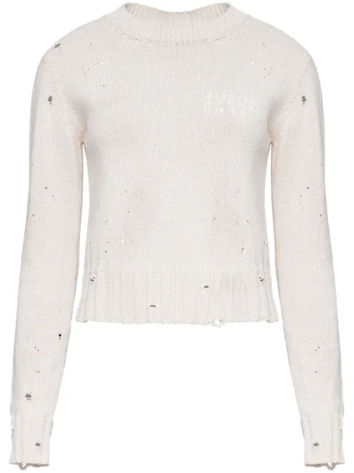 Pull à col rond - MM6 Maison Margiela - Modalova