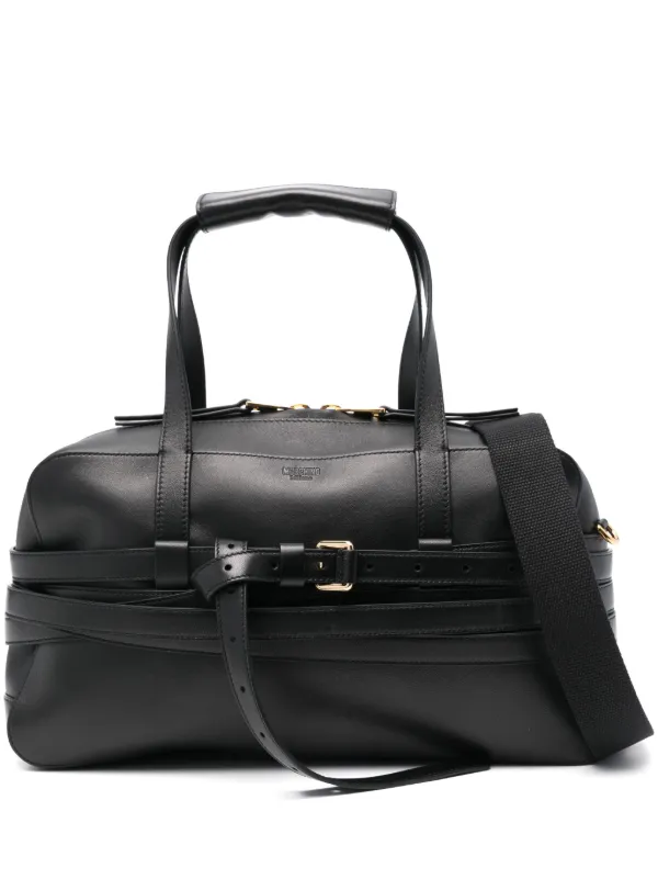 【関税込み】Moschino ブラック Moschino Tie Me トートバッグ Moschino Tie Me Tote Bag | Black | FARFETCH