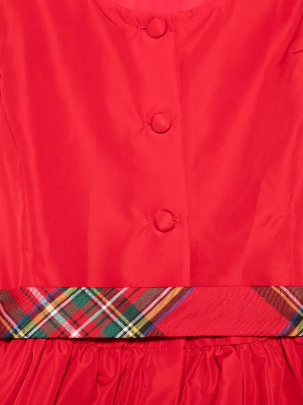 Polo Ralph Lauren Toddler and Little Girls Balloon-Sleeve Dress - Red - Size 2 Polo Ralph Lauren Toddler and Little Girls Balloon-Sleeve Dress - Red - Size 2