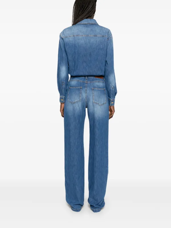 【★完売必至★】ELISABETTA FRANCHI ☆ デニムジャンプスーツ Elisabetta Franchi デニム ジャンプスーツ | ブルー | FARFETCH JP