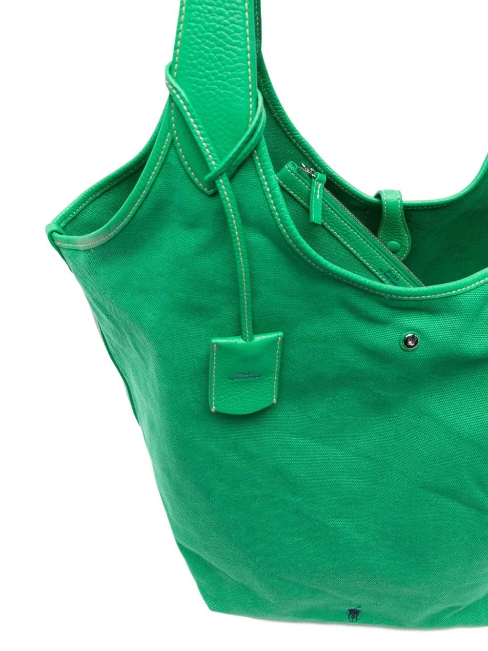 Polo Ralph Lauren Canvas Tote Bag In Green