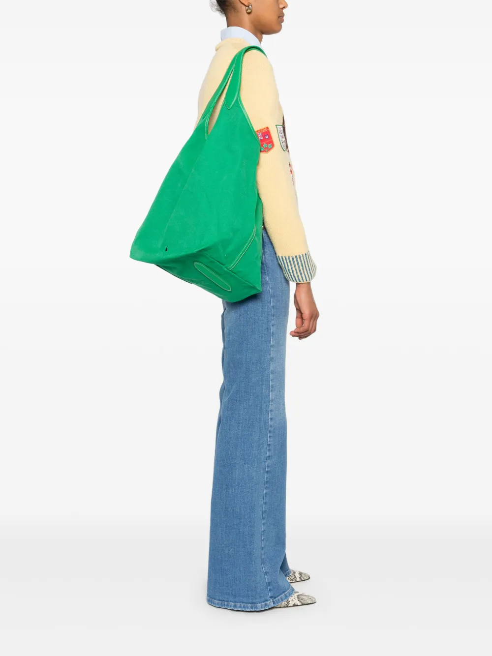 Polo Ralph Lauren canvas tote bag - Groen