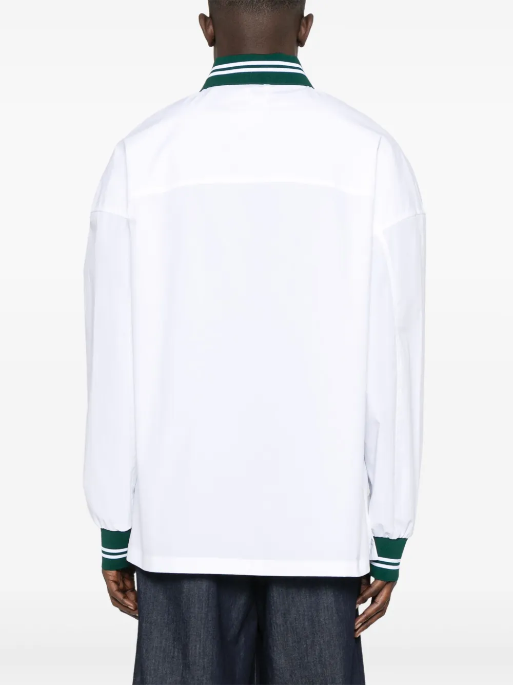 Jacquemus La Chemise Baseball White Shirt With Embroidered Logo On The Front In Cotton Man In White