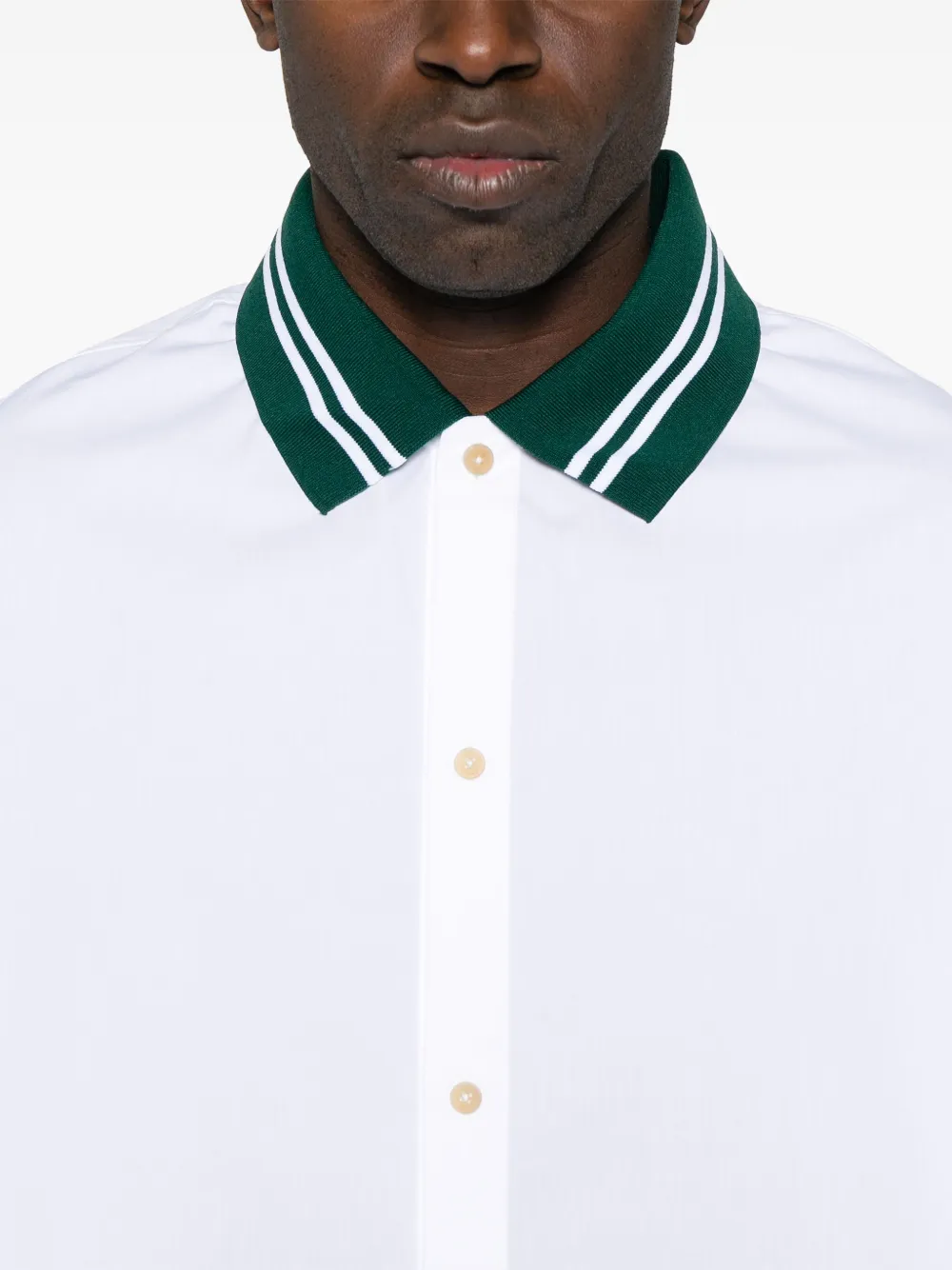 Jacquemus La Chemise Baseball White Shirt With Embroidered Logo On The Front In Cotton Man In White