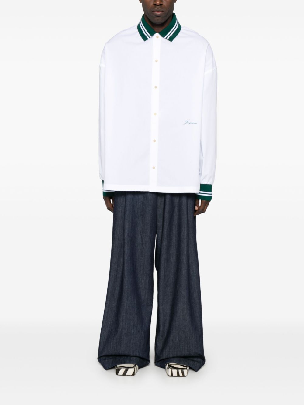 Jacquemus La Chemise honkbalshirt - Wit