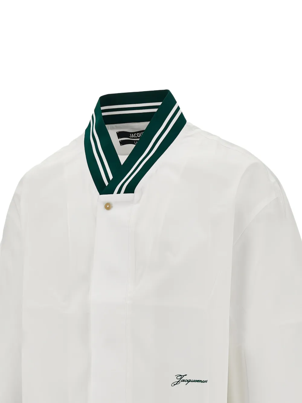 Jacquemus La Chemise honkbalshirt Wit