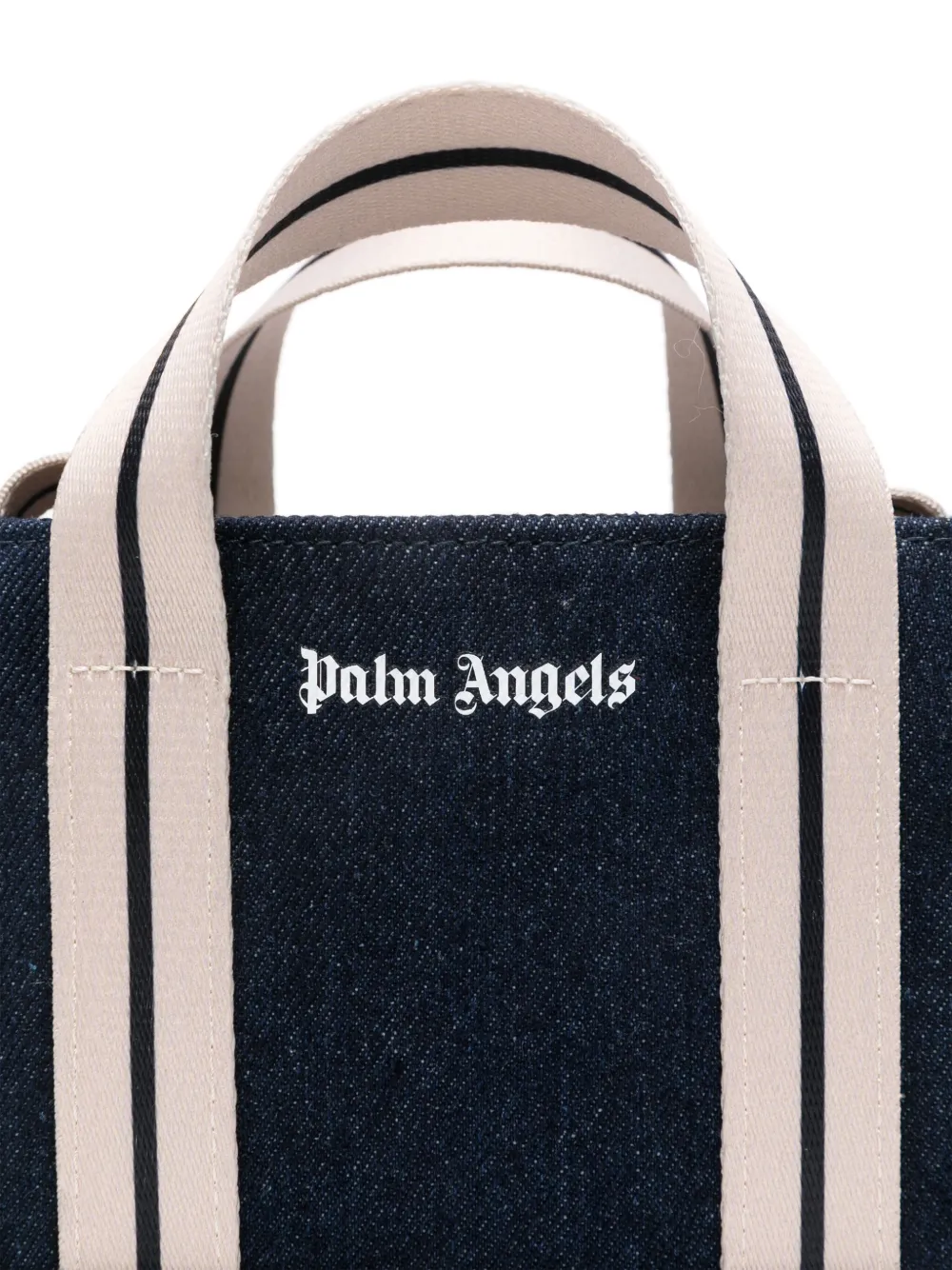 Palm Angels Kids Mini-shopper van spijkerstof Blauw