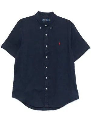 Polo Ralph Lauren リネンシャツ | ブルー | FARFETCH JP