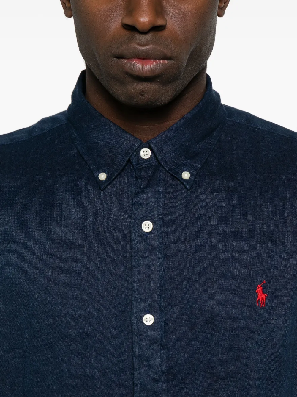 Polo Ralph Lauren Linnen overhemd Blauw