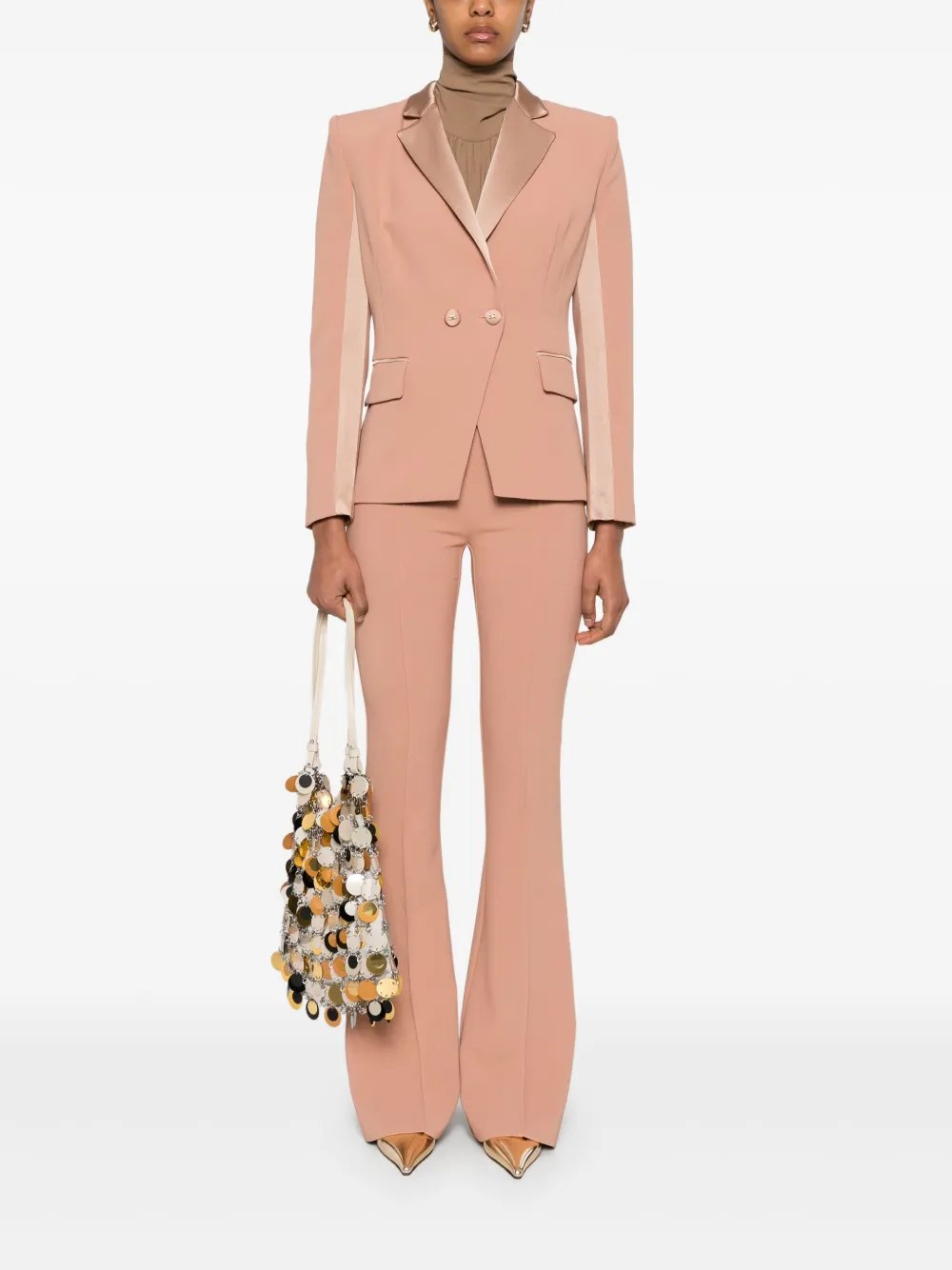 Elisabetta Franchi Crêpe blazer - Beige