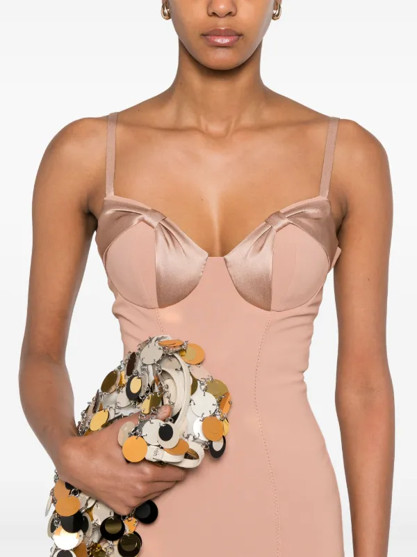 【Elisabetta Franchi】リボン付きジャージードレス Elisabetta Franchi リボンディテール ドレス | ニュートラル